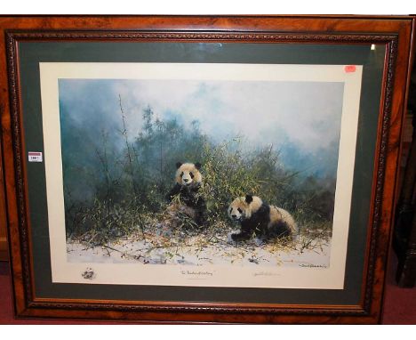 David Shepherd (1931-2017) - The Pandas of Wolong, pencil signed limited edition print, No.441/1500, 44 x 62cm