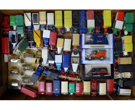A collection of model vehicles, mainly Lledo