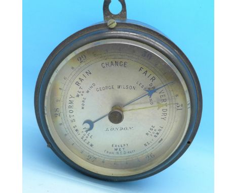 A 19th Century George Wilson London barometer 