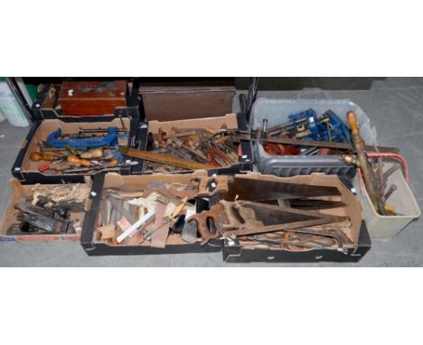 MISCELLANEOUS HAND TOOLS, INCLUDING PLANES, SAWS, ETC