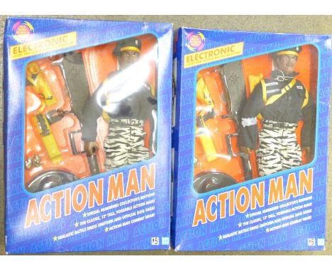 Two identical Action Man special numbered collectors edition figures, Stalker Ranger, boxed