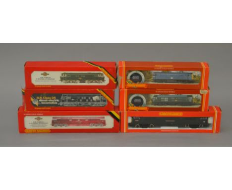 OO Gauge Hornby. 6 x Diesel locomotives. R.352 Class 52 "Western Courier", R.072 BR class 25, R.074 class 35 Hymek, R.338 BR 