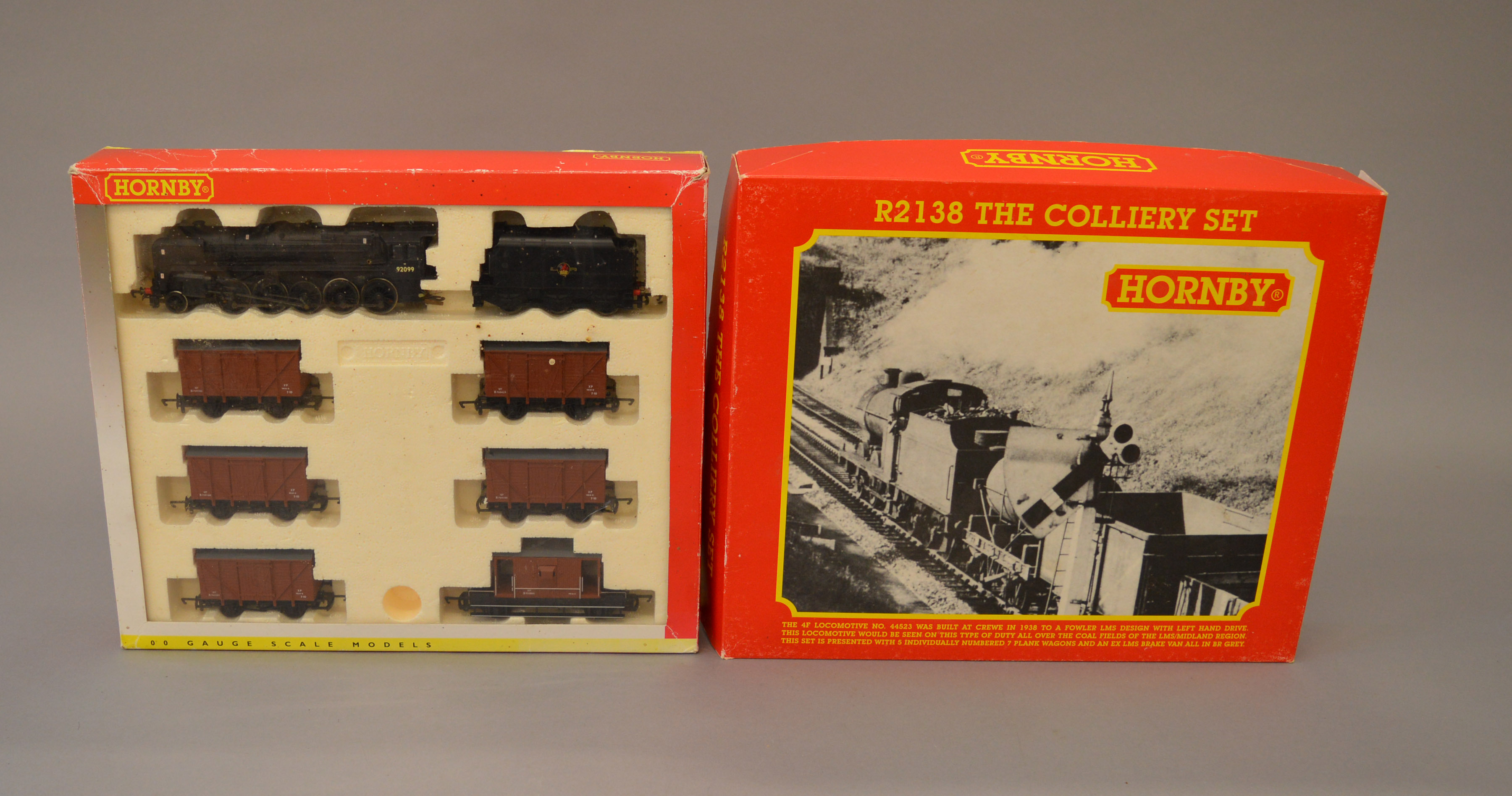 OO Gauge. Hornby. 2 x train packs. R.2138 "The Colliery Set" BR Fowler