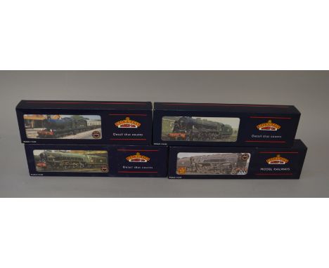OO Gauge. Bachmann. 4 x locomotives. BR Collett goods No.2277, BR A1 "North British", BR 9F "Evening Star" & BR rebuilt Patri