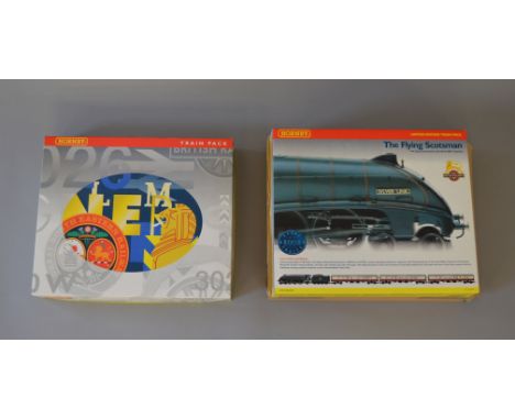 OO Gauge Hornby 2 x train packs. R2089 "The Flying Scotsman" BR A4 locomotive "Silver Link" with 3 coaches & R.2364M "The Tor