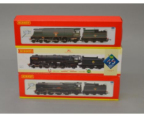 OO Gauge. Hornby. 3 x DCC ready locomotives. R.2926 BR West Country "Blandford Forum", R.2608 BR West Country "Yes Tor" & R.3