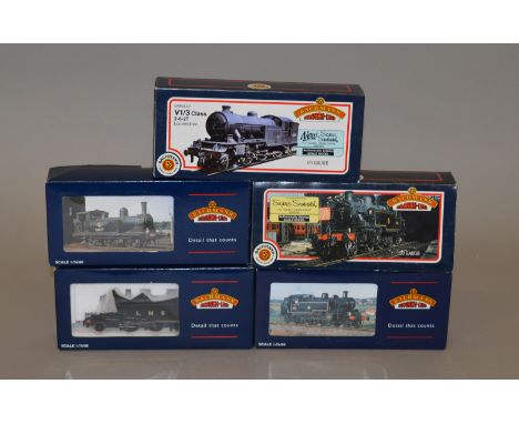 OO Gauge. Bachmann. 5 x tank locomotives. BR Ivatt tank No.41233, BR J72 No.69025, LMS Ivatt tank No.1202, BR Ivatt tank No. 