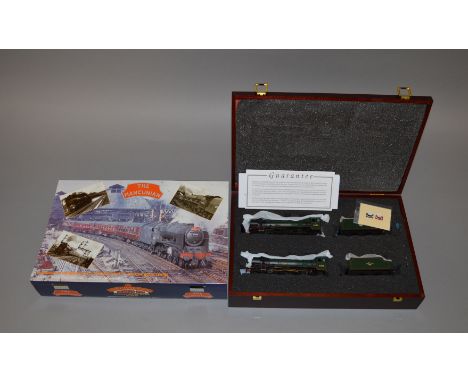 OO Gauge. Bachmann. "The Mancunian" set. 2 x Re-Built Scots "The Boy Scout" & "The Girl Guide", housed in fitted wooden case 