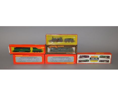 OO Gauge. 6 x locomotives. Includes Hornby R859 black 5, R354 "Lord of the Ilses", "Winston Churchill", 2 x R.863 Brush type 