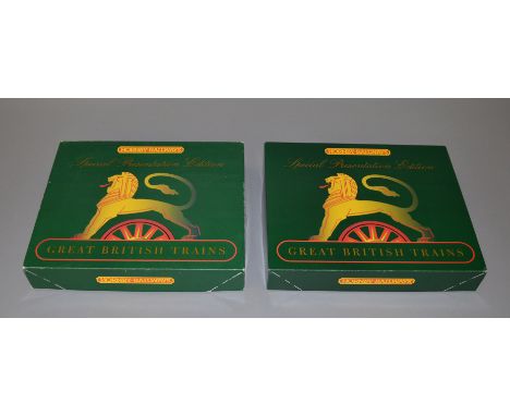 OO Gauge. Hornby. 2 x Great British Train packs. R.2017 LNER Manchester United with 3 coaches & R.2032 "The Midlothian" BR A4