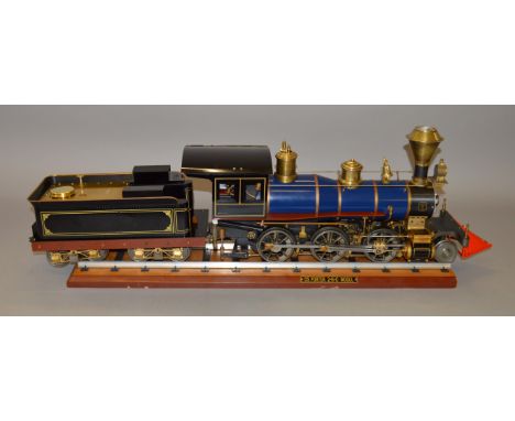 Live Steam. 3 1/2 inch gauge. OS Live Steam (Japan) 2-6-0 Porter mogul locomotive. Factory built kit. Unfired example, with f