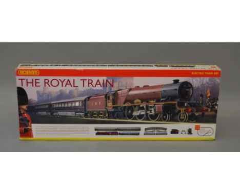 OO Gauge. Hornby. R.1059 The Royal Train set. Missing controller & some track. Contents dusty. Overall G in F box.