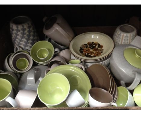 Box of various Poole potteryCondition:- Good, 2 vases are clean and have no damage, appears to be no sign of any damage or re