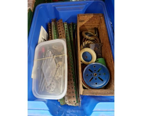 A box of vintage meccano 