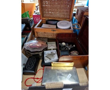 Quantity of jewellery, watches, trinket boxes, etc. 