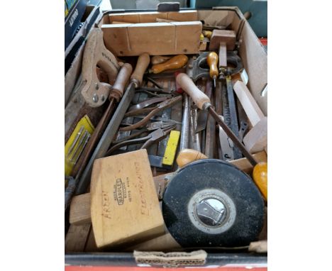 A box of old tools. 