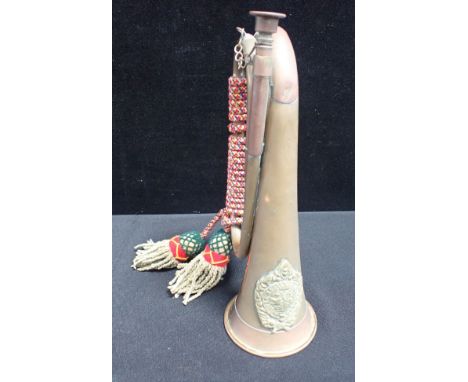 A BUGLE, WITH ARGYLE &amp; SUTHERLAND INSIGNIA and tassels