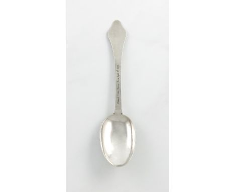 A Queen Anne silver West Country Dog-nose spoon, by Francis or Henry Servant, of Barnstable, with Exeter marks for 1710, the 