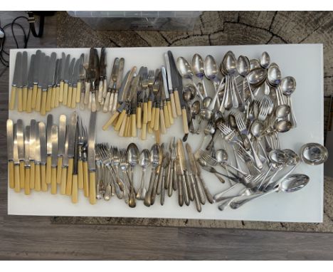 Large Quantity of Assorted Silver Plate Cutlery 