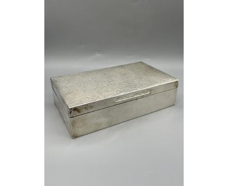 HM Silver Cigarette Box. 