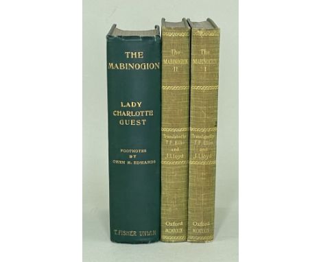 (1) The Mabinogion, translated by Charlotte Guest, London Fisher Unwin 1902. 3 volumes bound as one in publishes green cloth 