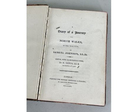 London Robert Jennings, 1774. The first edition Half calfThe Jeff Towns Collection of Welsh related antiquarian booksConditio