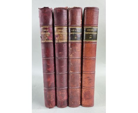 Edited with Notes and an Appendix By Henry Owen. Chas. J. Clark, for the Cymmrodorion Society. 1892/ 1897/ 1906/ 1936 . 4 Vol