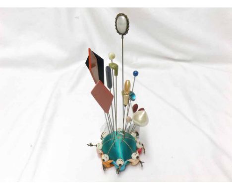 A collection of fourteen assorted Decorative Finial Hat Pins   50-70