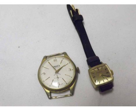 A Mixed Lot comprising: a 9ct Gold Ladies Dress Watch, Bulova, the 17 jewel movement to a signed and gilt square dial with ap