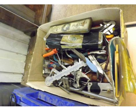 A Mixed Lot comprising: a large quantity of Clock and Watch Makers Tools, including pliers, cased tools, vices, files, screwd