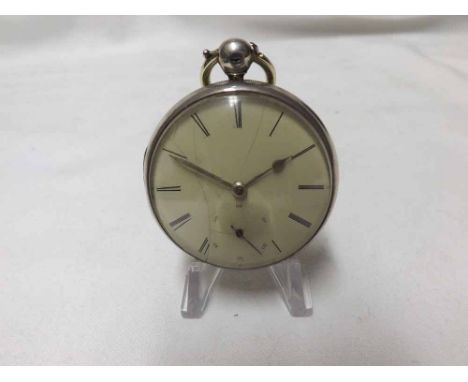 A mid-19th Century Silver Cased Open Face Lever Watch, Geo Esplin - London, No 29680, frosted and gilt movement with blued st