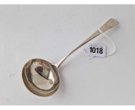 A George III crested OE pattern sauce ladle, London 1790 by Smith &amp; Fern. 49 g