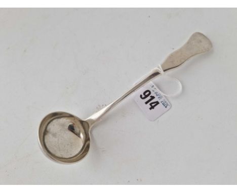 An unusual early Victorian Scottish sauce ladle, Glasgow 1858 by TRT, 50g