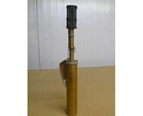 Pit Top gas lamp lighter marked West Hartlepool 1 