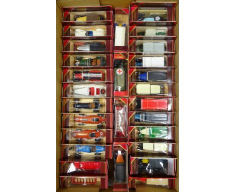 Twenty-eight Matchbox Models of Yesterday including promotional models, racing cars, vintage vehicles etc, all boxed