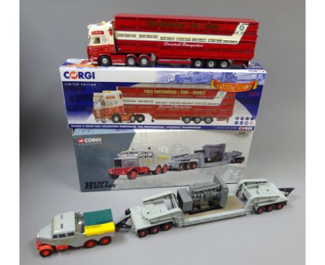 Corgi Classics Heavy Haulage 1:50 scale die cast model Sunter Bros Ltd. Scammell Constructor and 24 wheel Low Loader with Loa