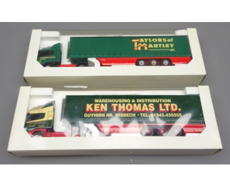 Two Eligor 1/43 scale die-cast articulated lorries 'Taylors of Martley' &amp; 'Ken Thomas', both boxed (2) Condition Report M