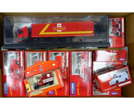 Corgi Classics 1:43 scale die cast Royal Mail Ltd.ed. vehicles, Bedford C A Van, Mini Van Set, Scammell Scarab, Ford Poular V