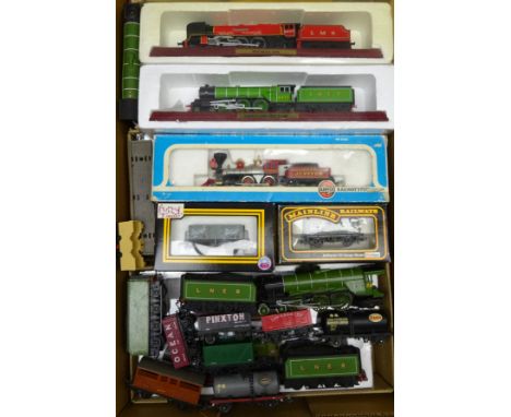 Lima 'OO' gauge Central Pacific Jupiter 4-4-0 locomotive and tender, boxed, Hornby 4-6-2 locomotive 'Merry Hampton' with tend