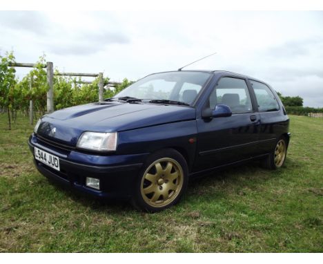 A 1994 Renault Clio 16V Williams No 323, registration number L944 JUD, Sports blue metallic. An iconic hot hatch, this phase 