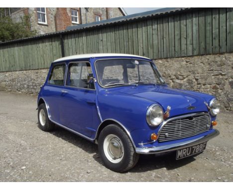 A 1967 Austin Mini 1275 Cooper S (late Mk I), registration number MRU 788F, chassis number C-A2S7/1012535-A, engine number 9F