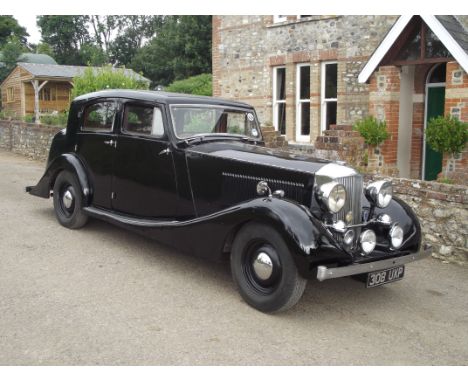 A 1946 Railton Straight Eight saloon, coachwork by Whittingham & Mitchell, registration number 308 UXP, chassis number CHH/74