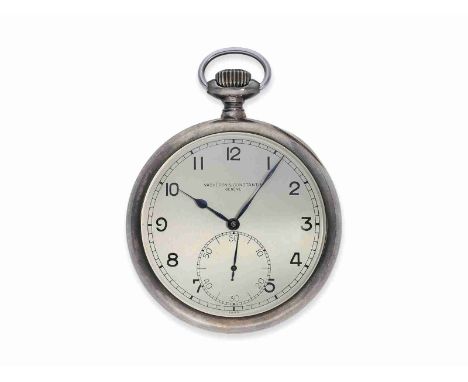 Taschenuhr: erstklassig erhaltenes Vacheron &amp; Constantin Beobachtungschronometer für das britische Militär, British Hydro