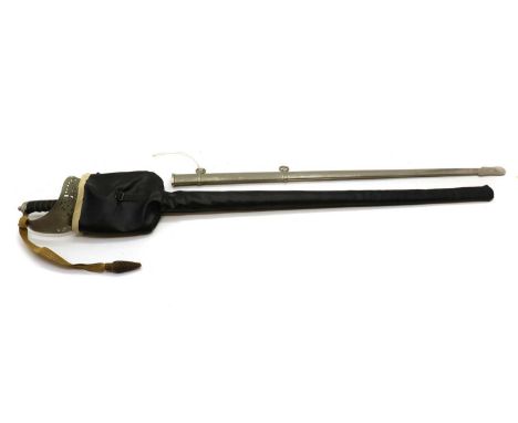 An 1897 Pattern Officer's dress sword,by Wilkinson, no. 94373, the shagreen grip, leading to a pierced guard, and engraved bl