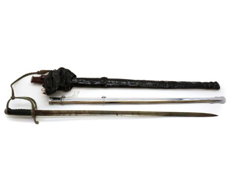 A George V Royal Army Service Corps Officer's sword,by H. Lehmann, Regency House, Aldershott, with an etched blade, complete 