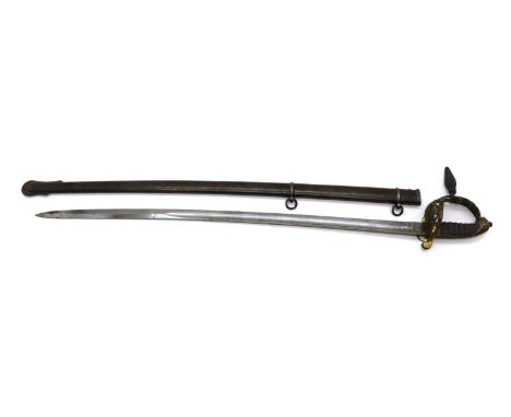 An 1822 Pattern Infantry Officer's sword,by Ravenscroft, Condiut St, Bond St, London, with an etched and fullered blade, the 