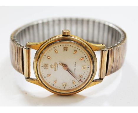A gent's vintage Roamer wristwatch, diam. 3.3cm.