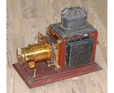 A 'Magic Lantern' style slide projector, height 42cm.