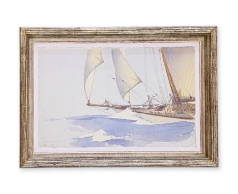 MARTYN R. MACKRILL (BRITISH, B.1962) - 'SWEET SUMMER WIND' Pencil and watercolour, signed and dated 2010 lower left 45 x 73cm