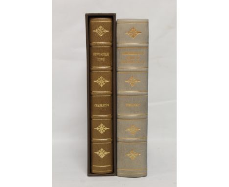 CHARLETON R. J. &nbsp;A History of Newcastle On Tyne. Nice quarto morocco in slip case. 1989 reprint of the 1885 ed.; also a 